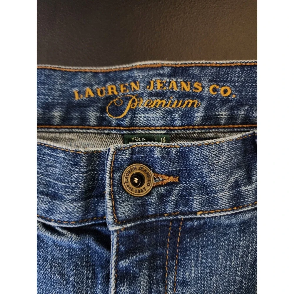 LRL Lauren Ralph Lauren Womens Size 14 Premium Jeans Classic Bootcut Denim